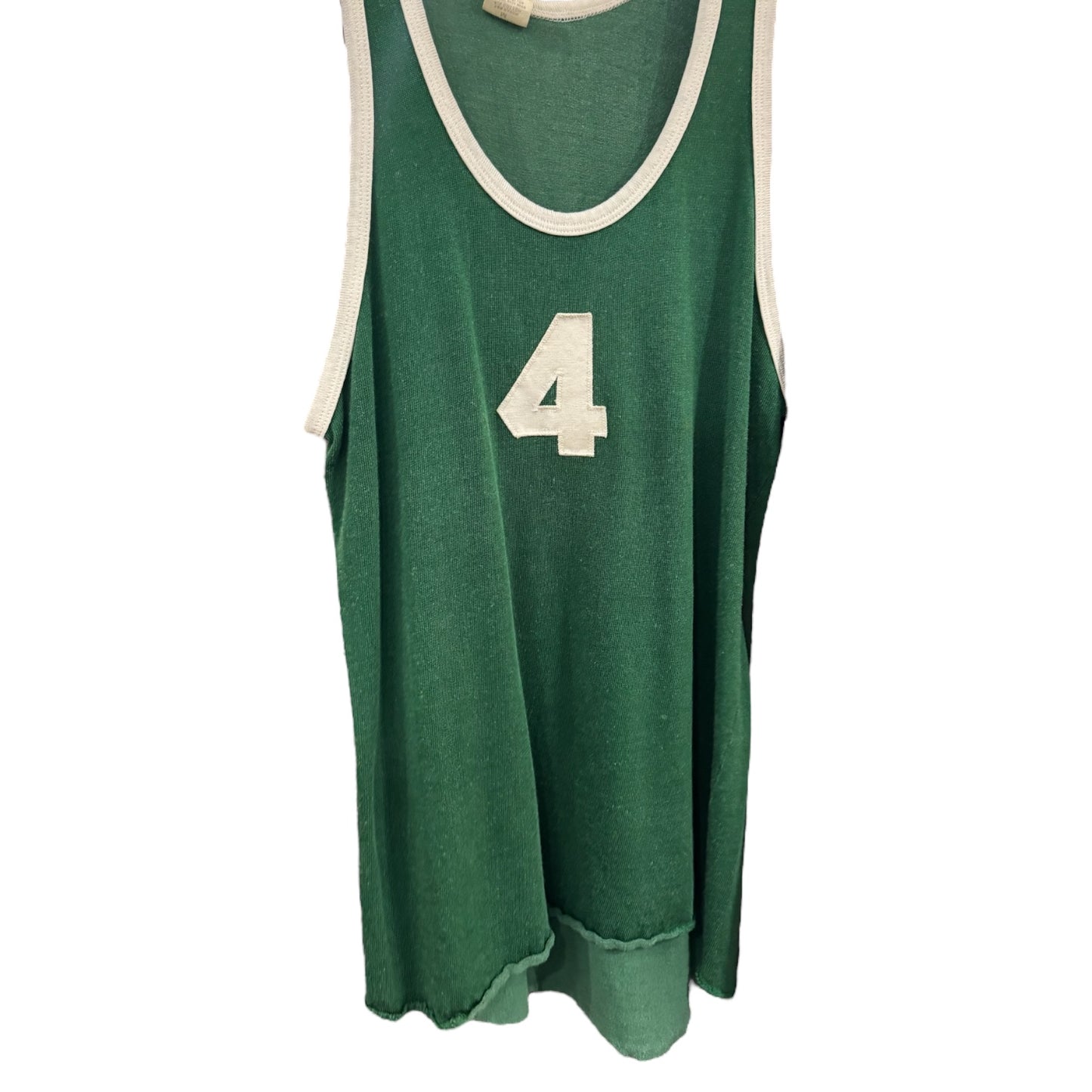 Vintage Green/WhiteTank Jersey #4