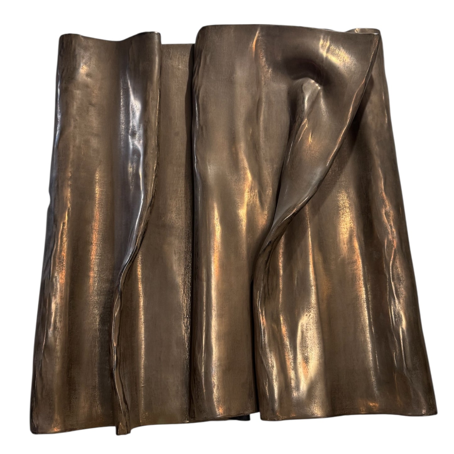 Wave - Sculpted in Concrete, Liquid Bronze