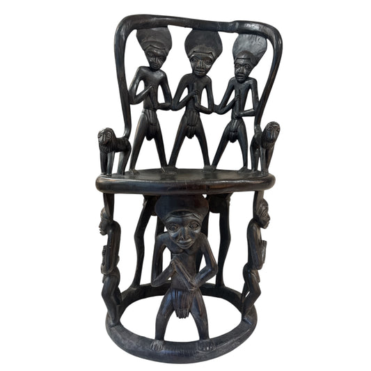 Bamalake Hand Carved Chair/Throne