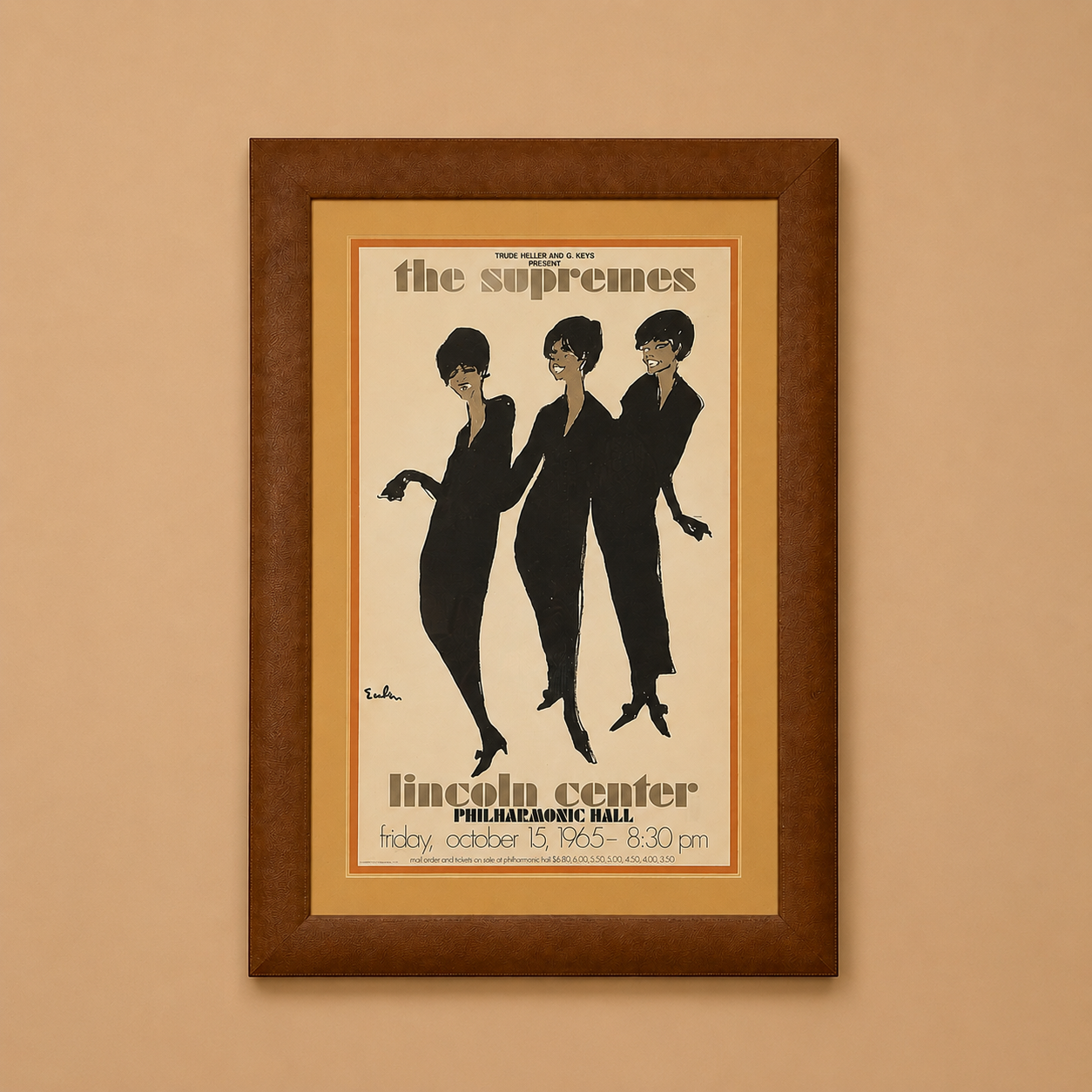 The Supremes - Concert Poster 1965