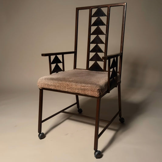 Metal Rolling Chair