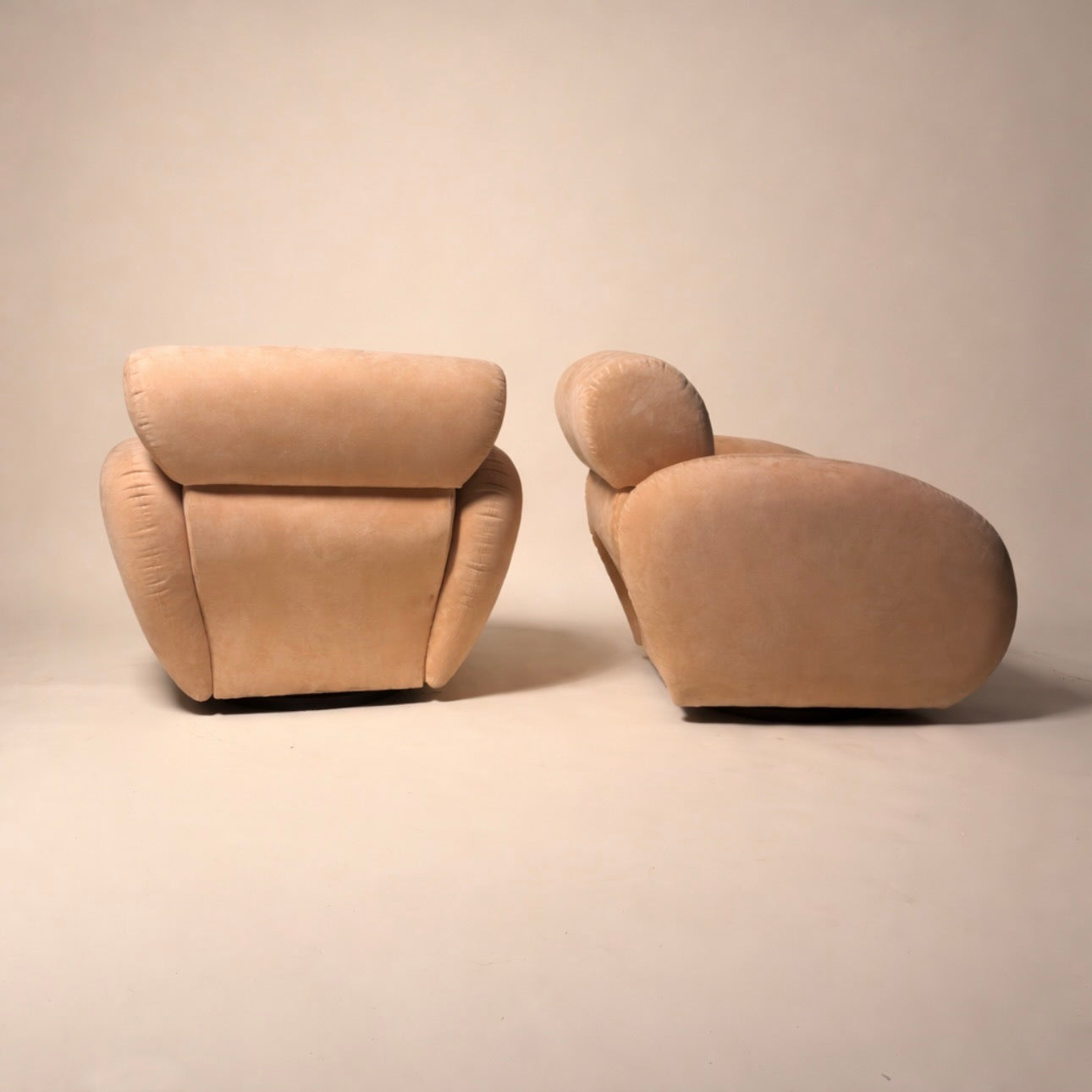 Pair of Swivel Chairs by Directional