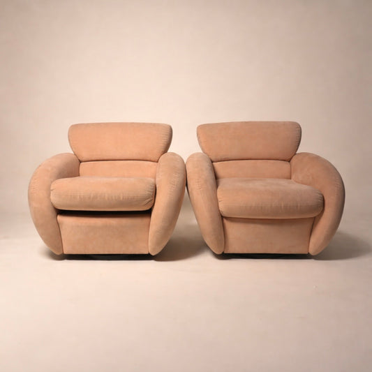 Pair of Swivel Chairs by Directional