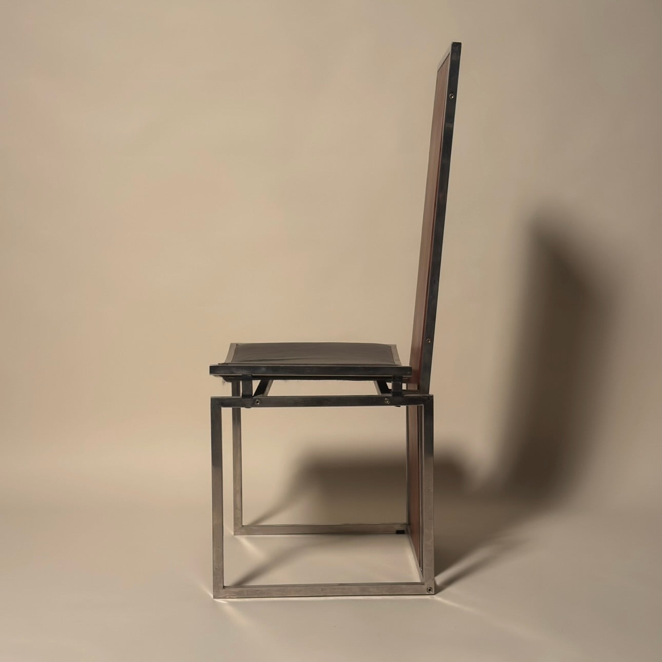 1970’s Chrome Wood & Leather Chairs