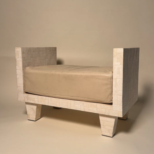 Tessellated Travertine Bench