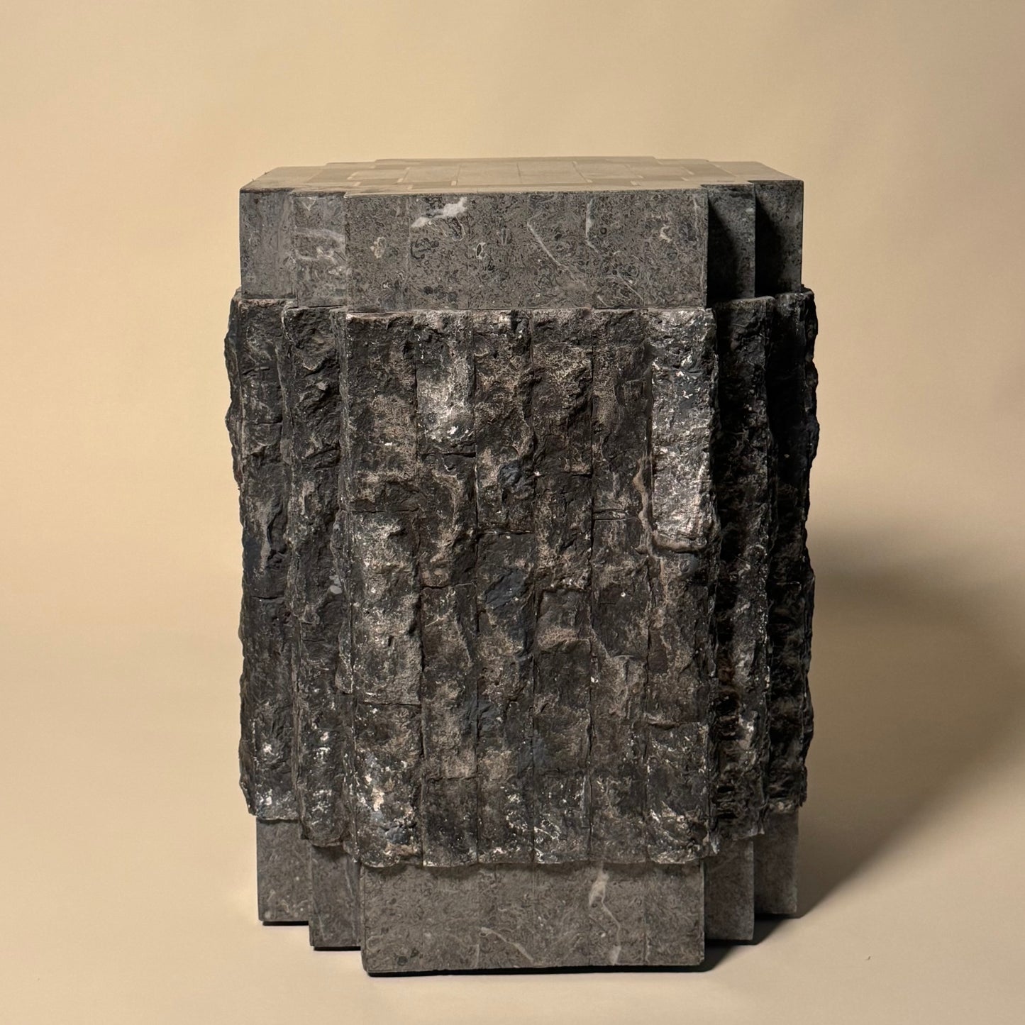 Tessellated Stone Side Tables