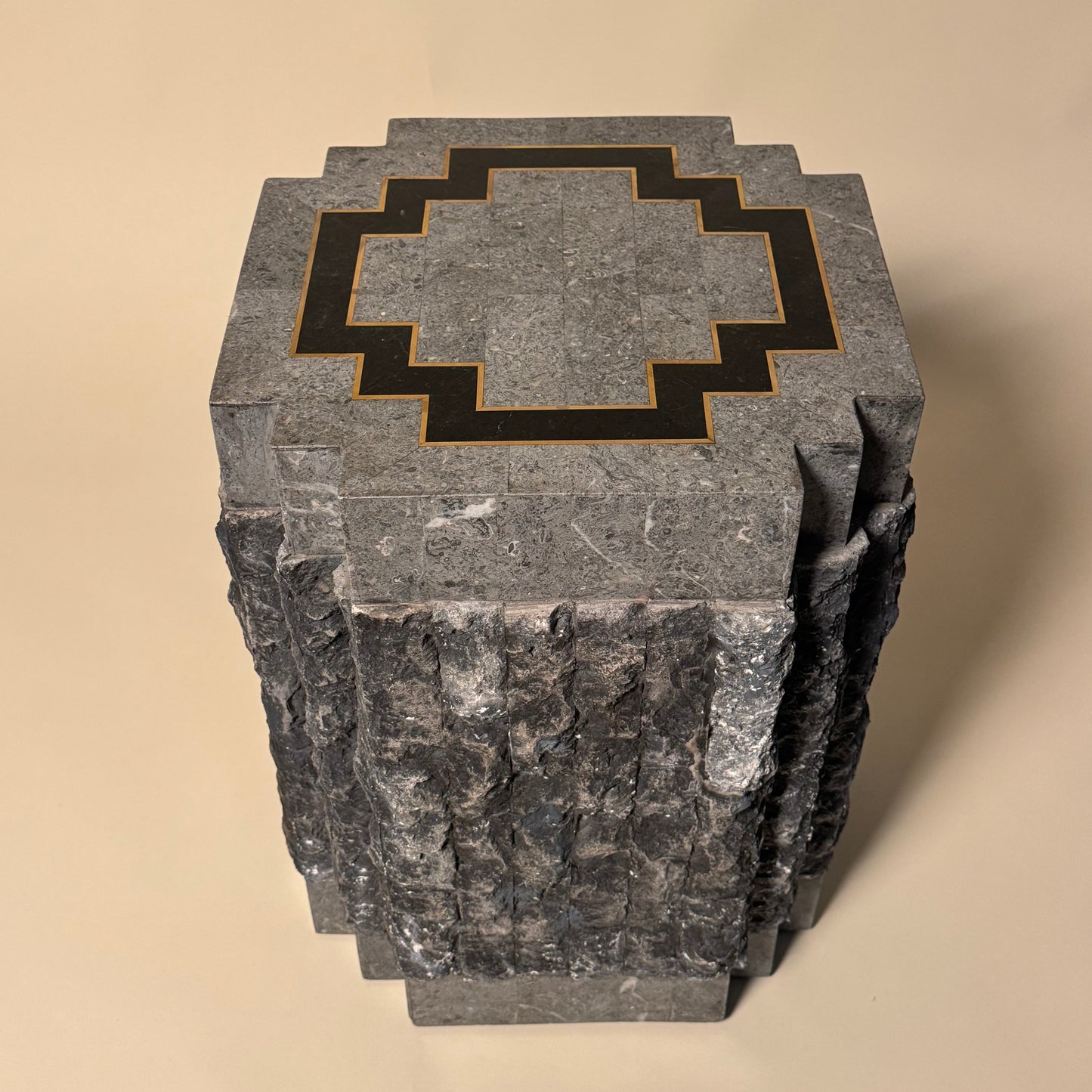 Tessellated Stone Side Tables