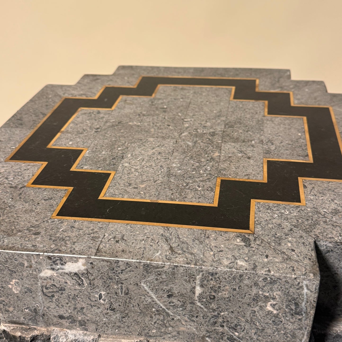 Tessellated Stone Side Tables