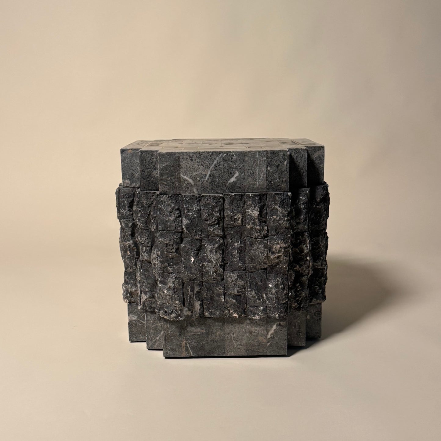 Tessellated Stone Side Tables