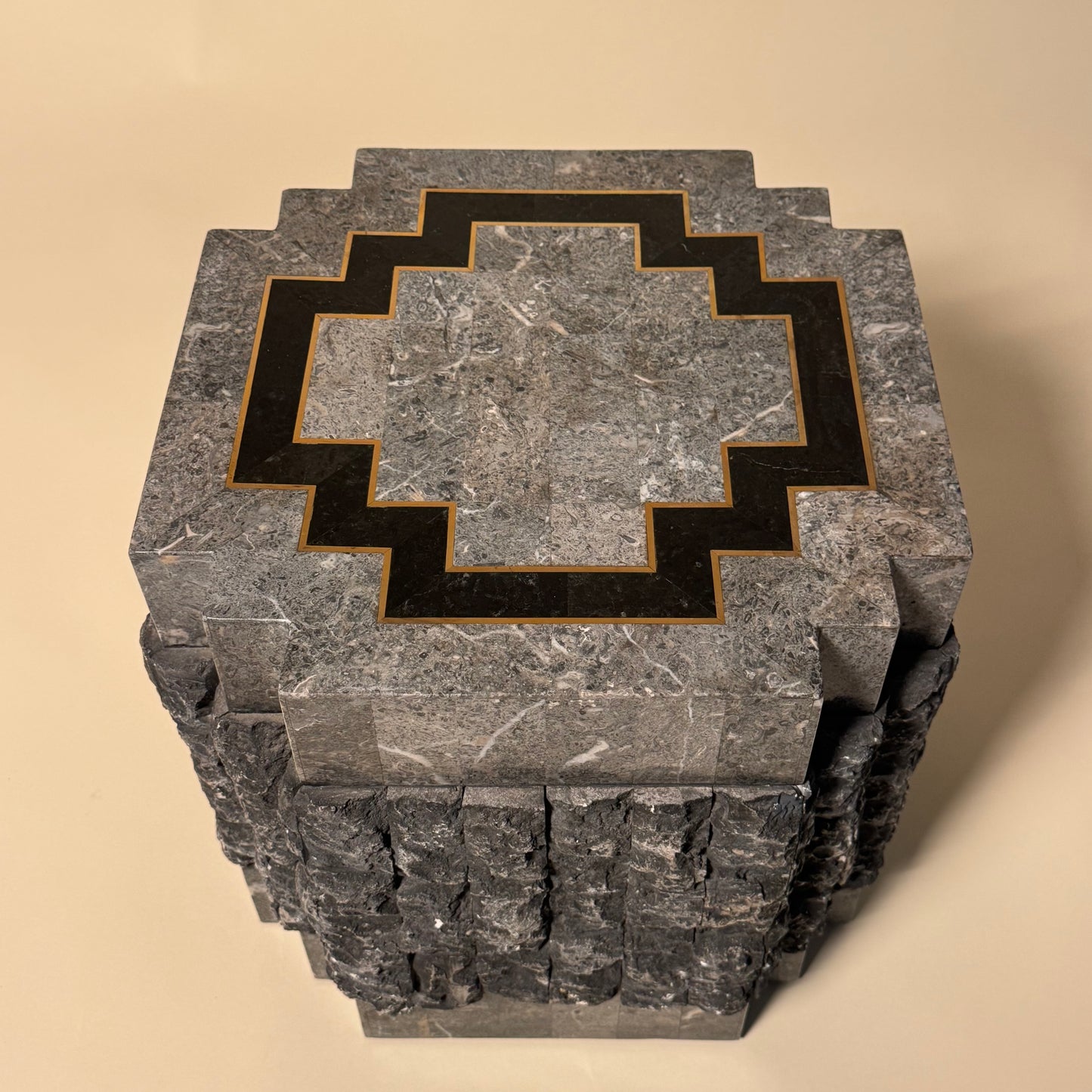 Tessellated Stone Side Tables
