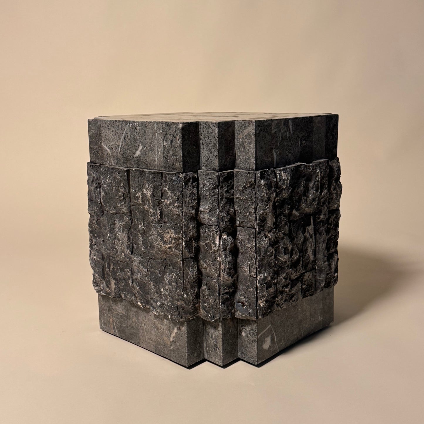 Tessellated Stone Side Tables