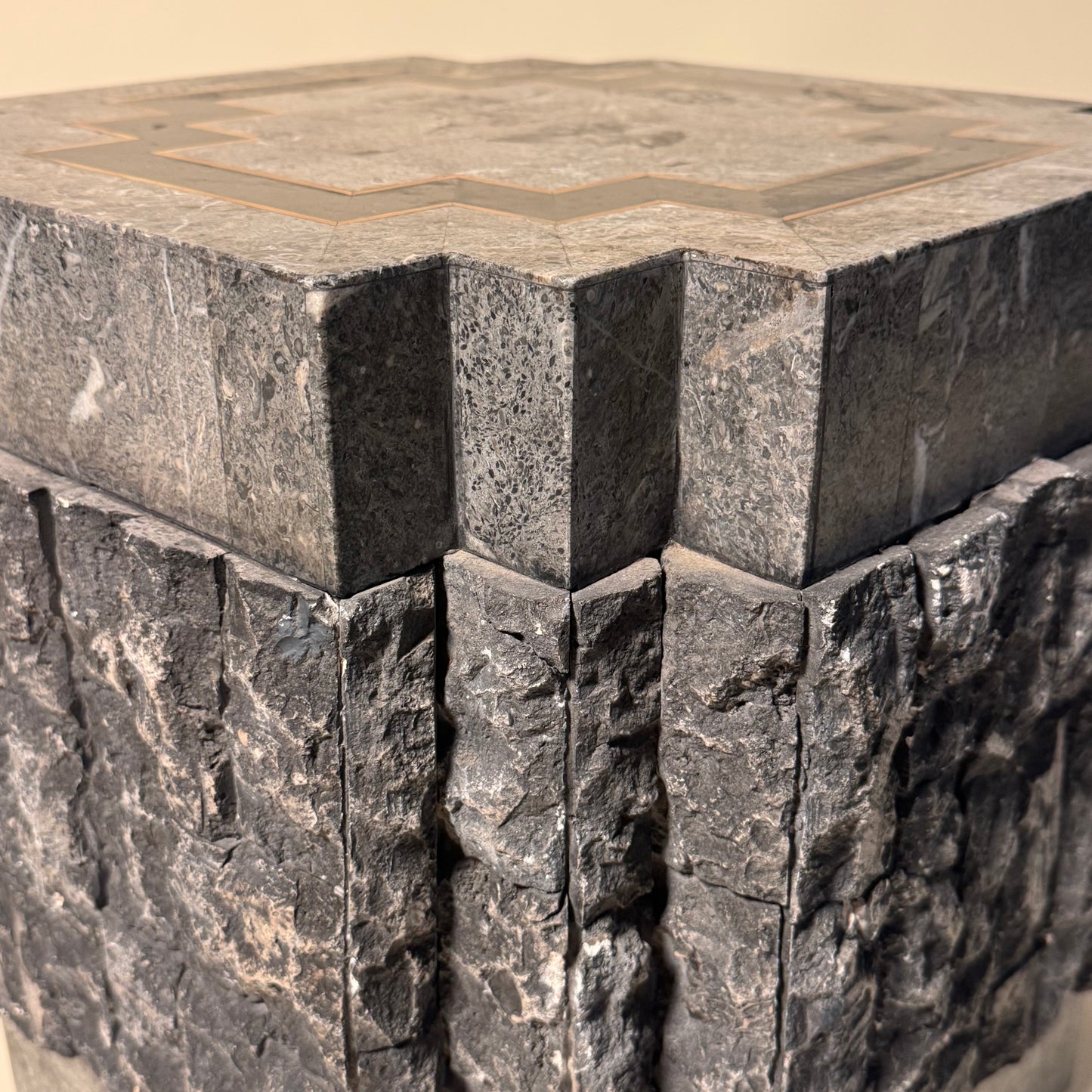 Tessellated Stone Side Tables