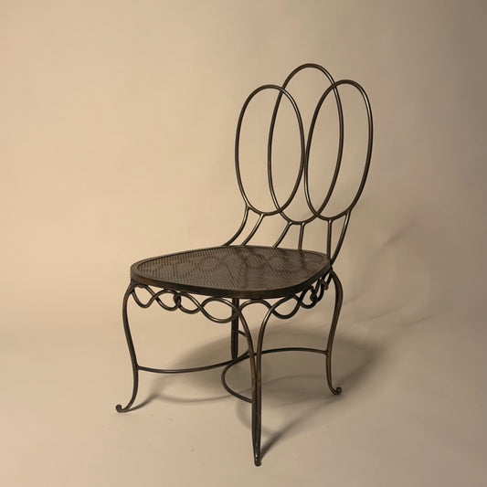 Pair of French Bronze Parlor Chairs