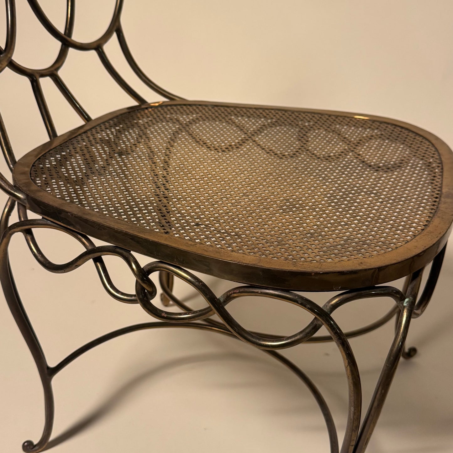 Pair of French Bronze Parlor Chairs