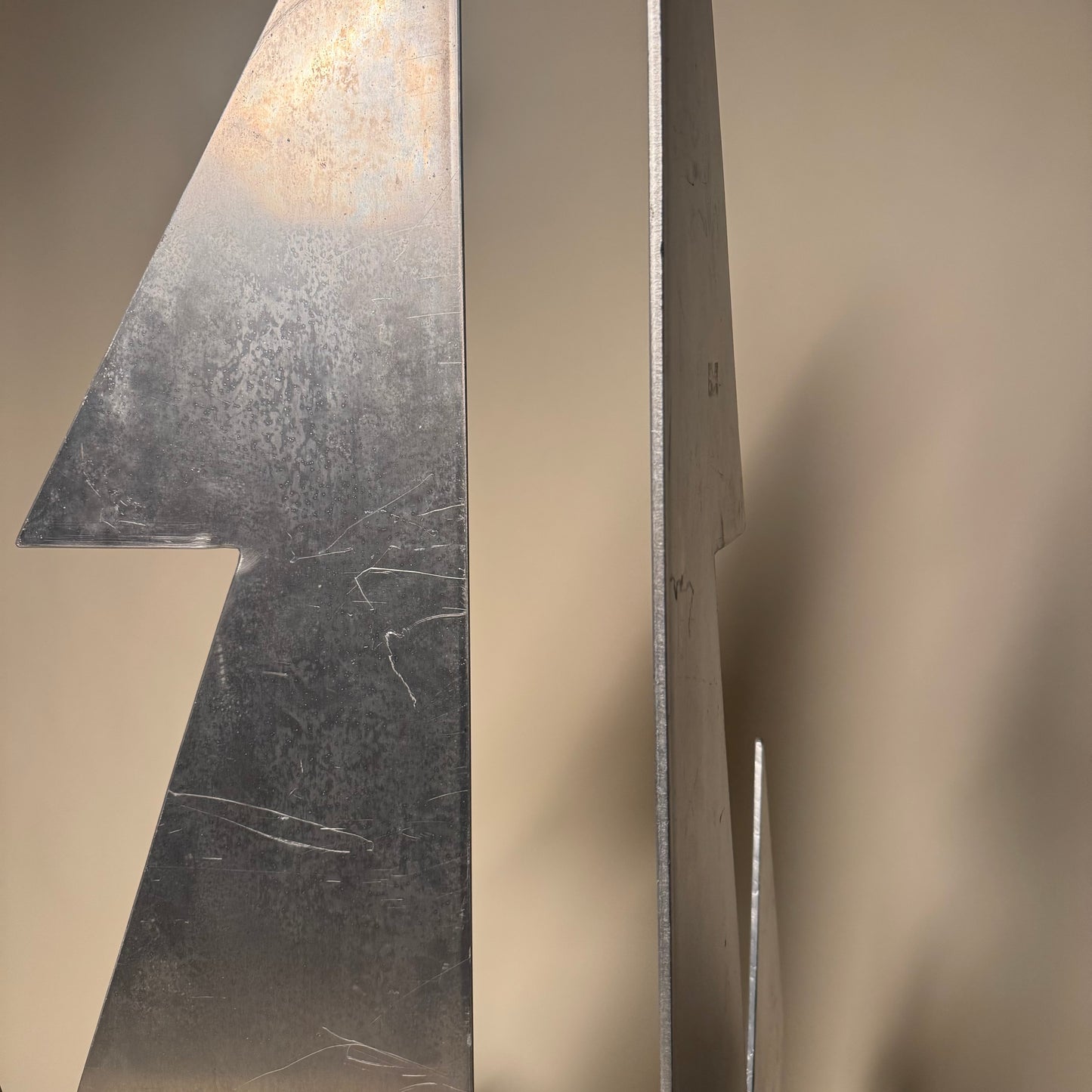 Sculptural Steel Chairs
