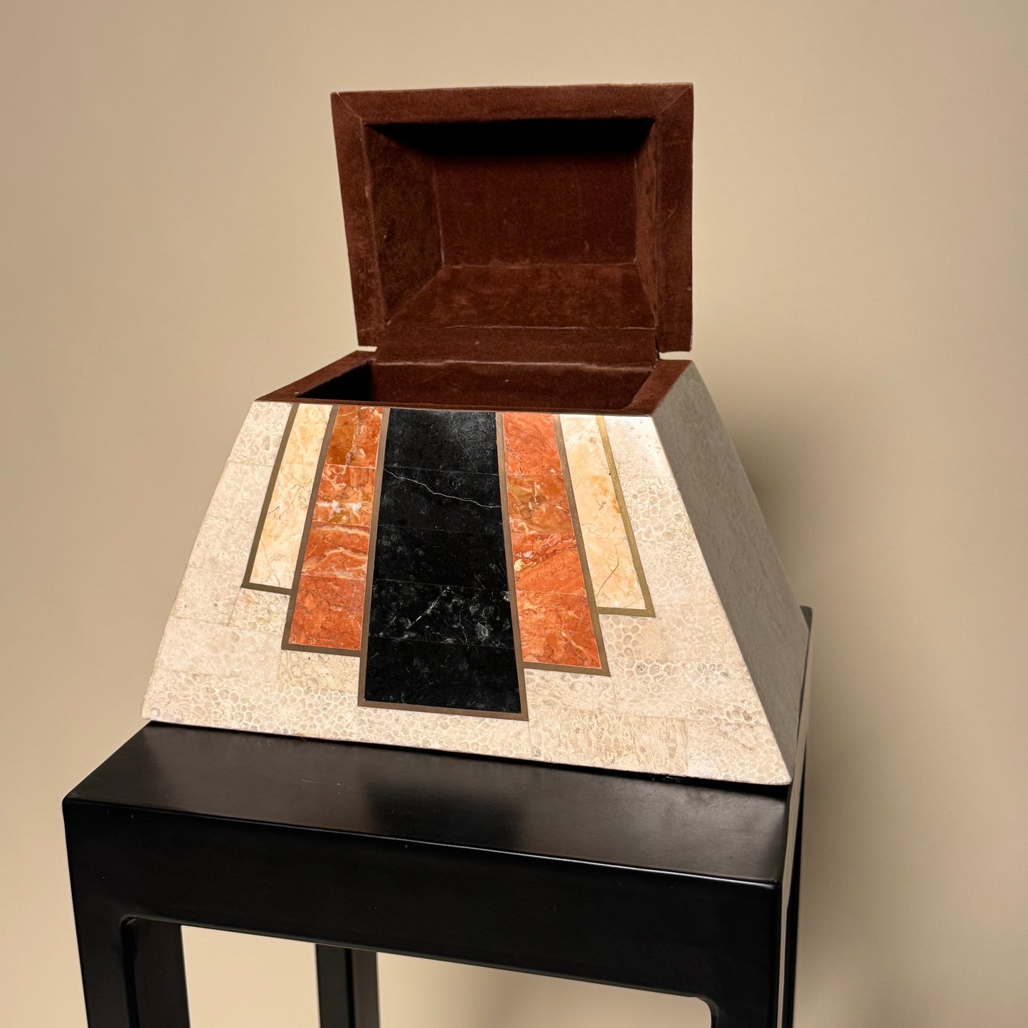 Tessellated Stone Jewelry Box