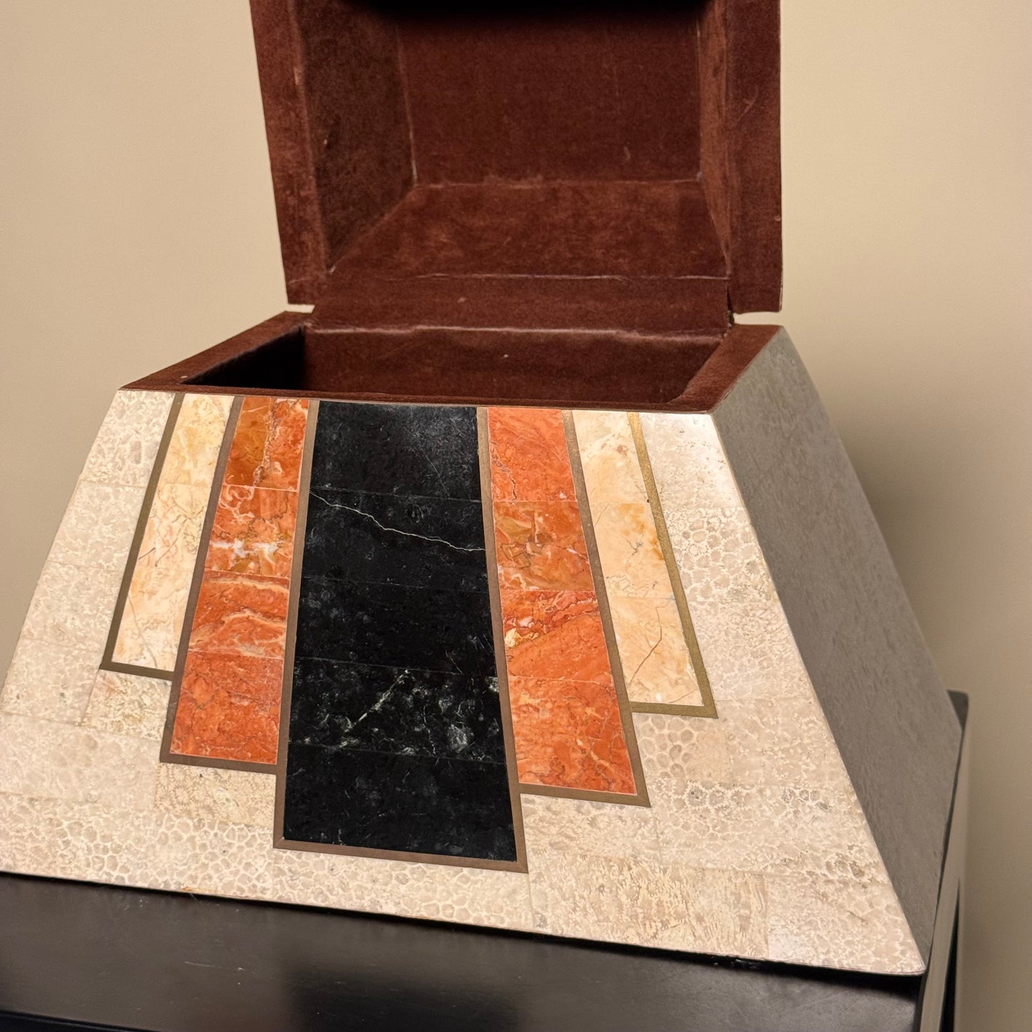 Tessellated Stone Jewelry Box