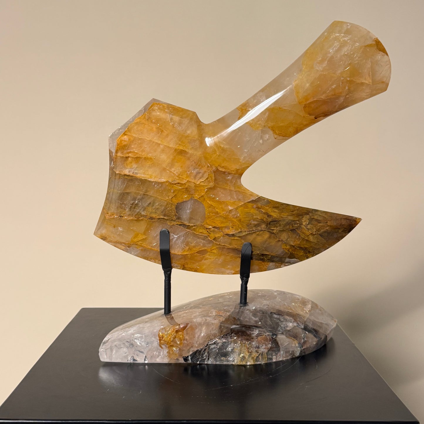 Hatchet #3 Hematoid Crystal with Crystal Base