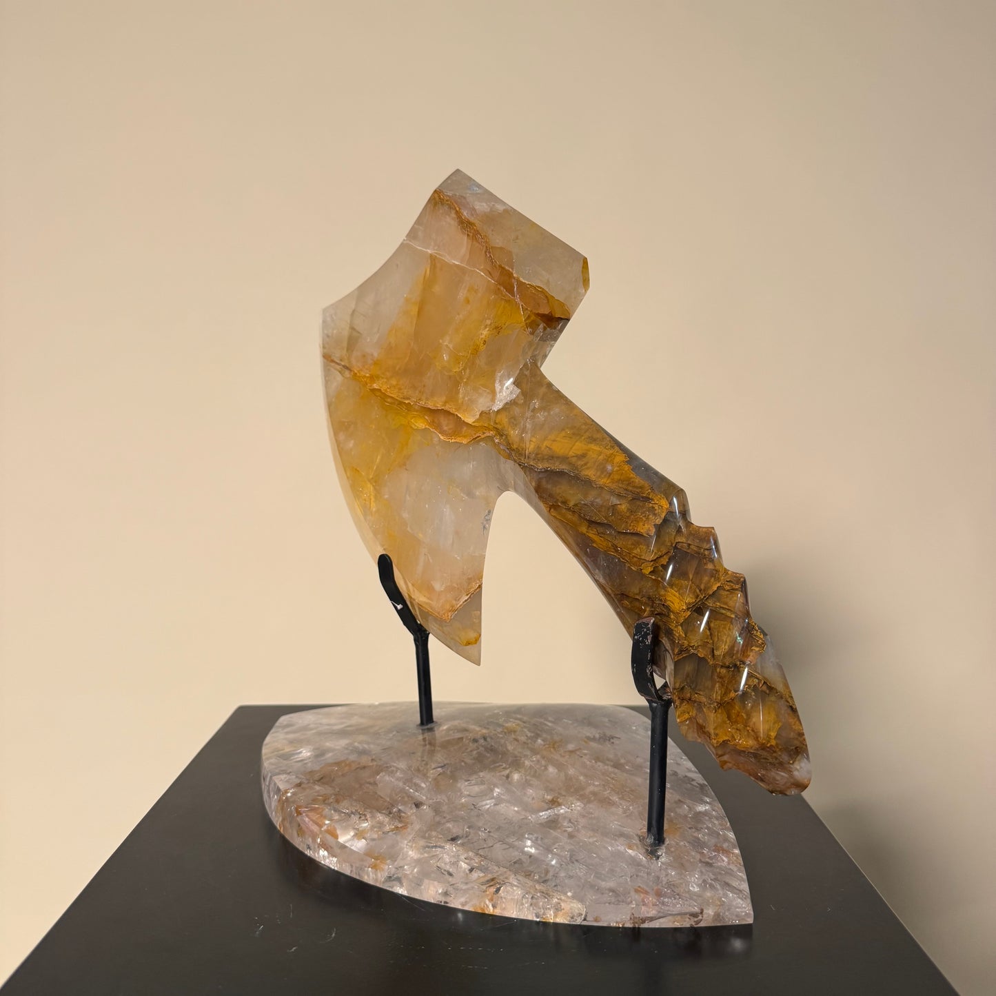 Hatchet #2 Hematoid Crystal with Crystal Base