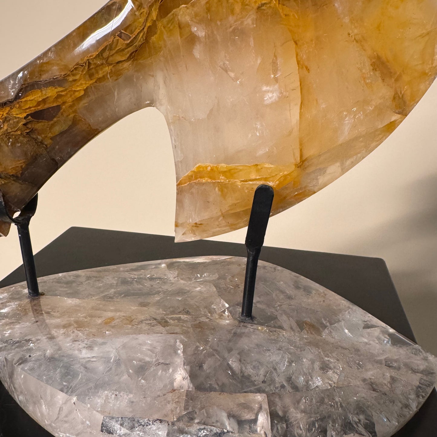 Hatchet #2 Hematoid Crystal with Crystal Base