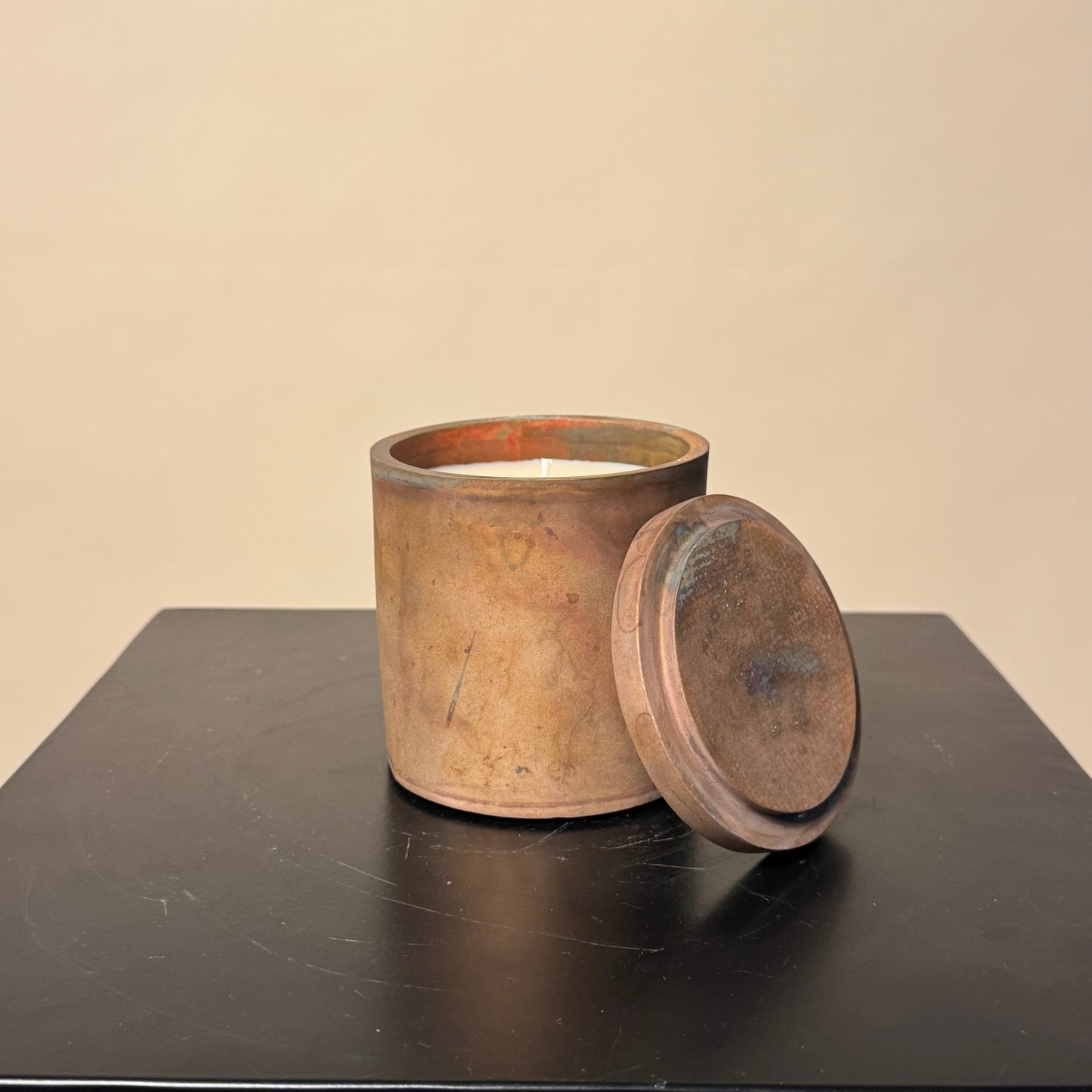 Solid Bronze Gardenia Candle 001