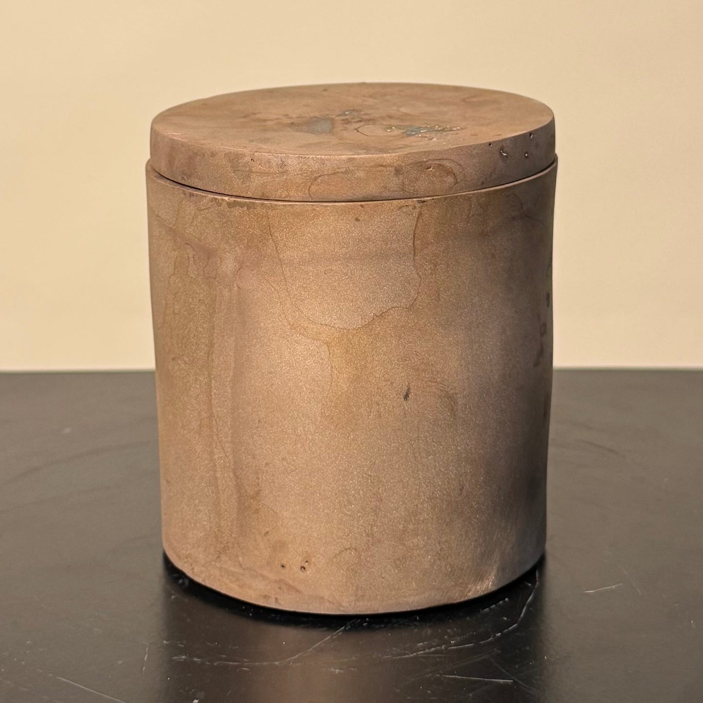 Solid Bronze Gardenia Candle 008