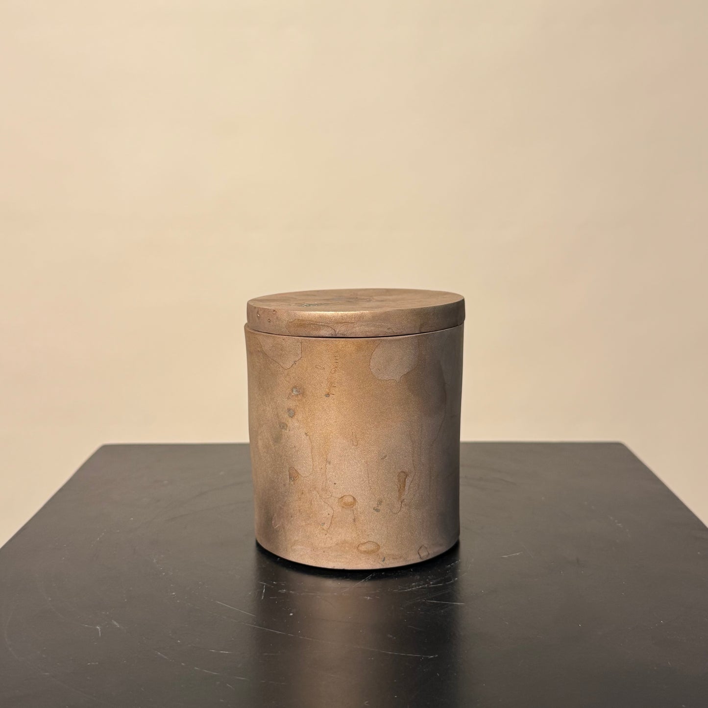 Solid Bronze Gardenia Candle 008