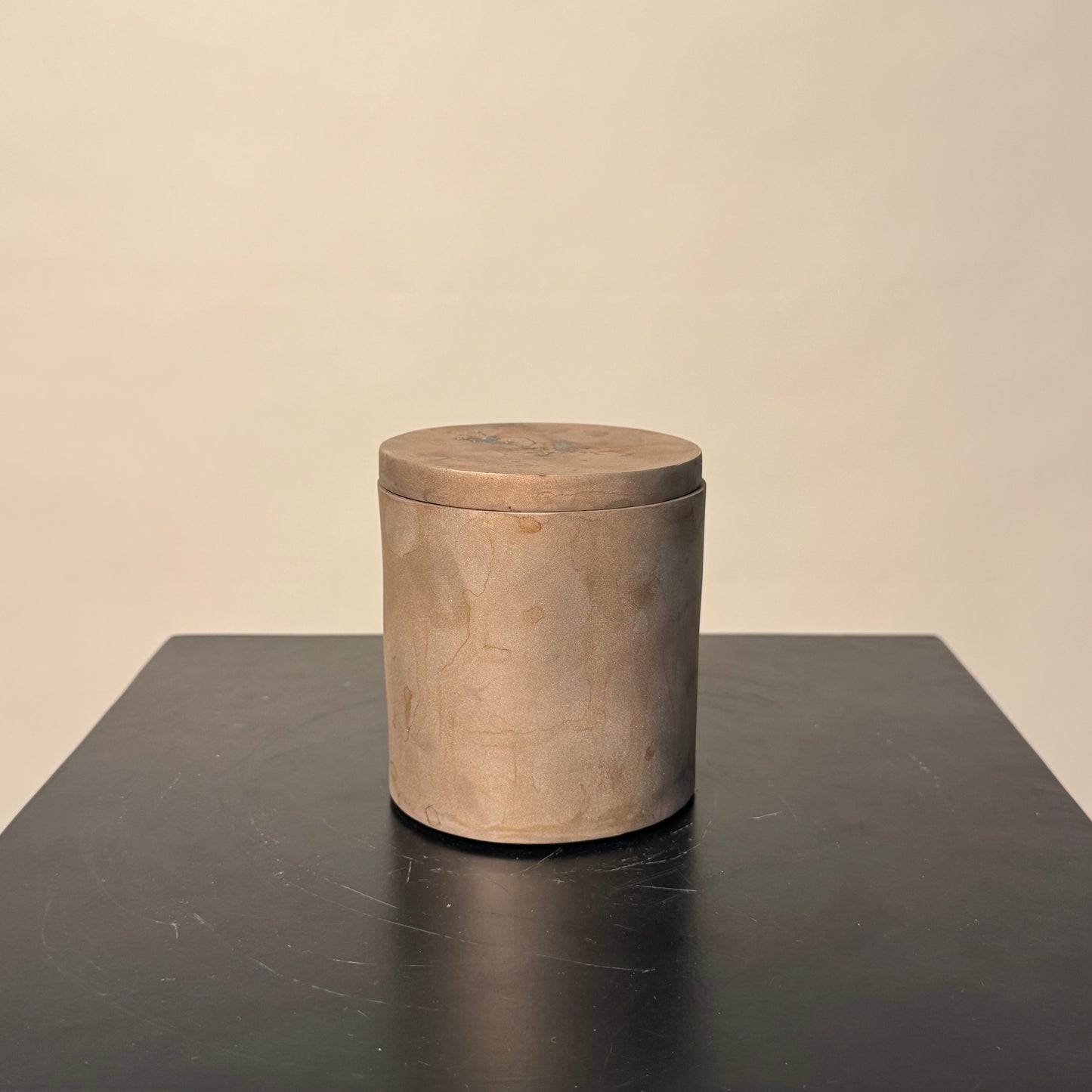 Solid Bronze Gardenia Candle 002
