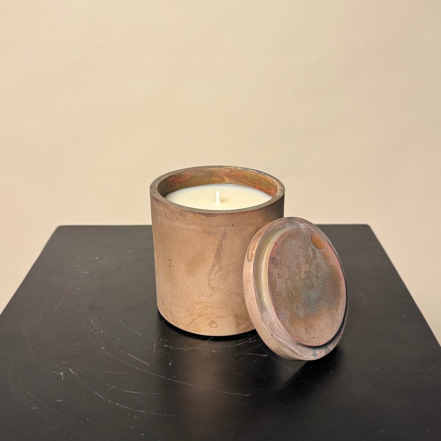 Solid Bronze Gardenia Candle 004