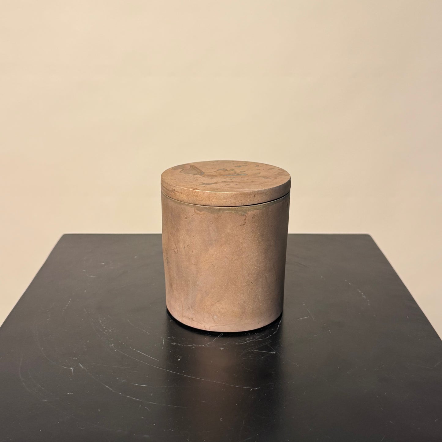 Solid Bronze Gardenia Candle 005