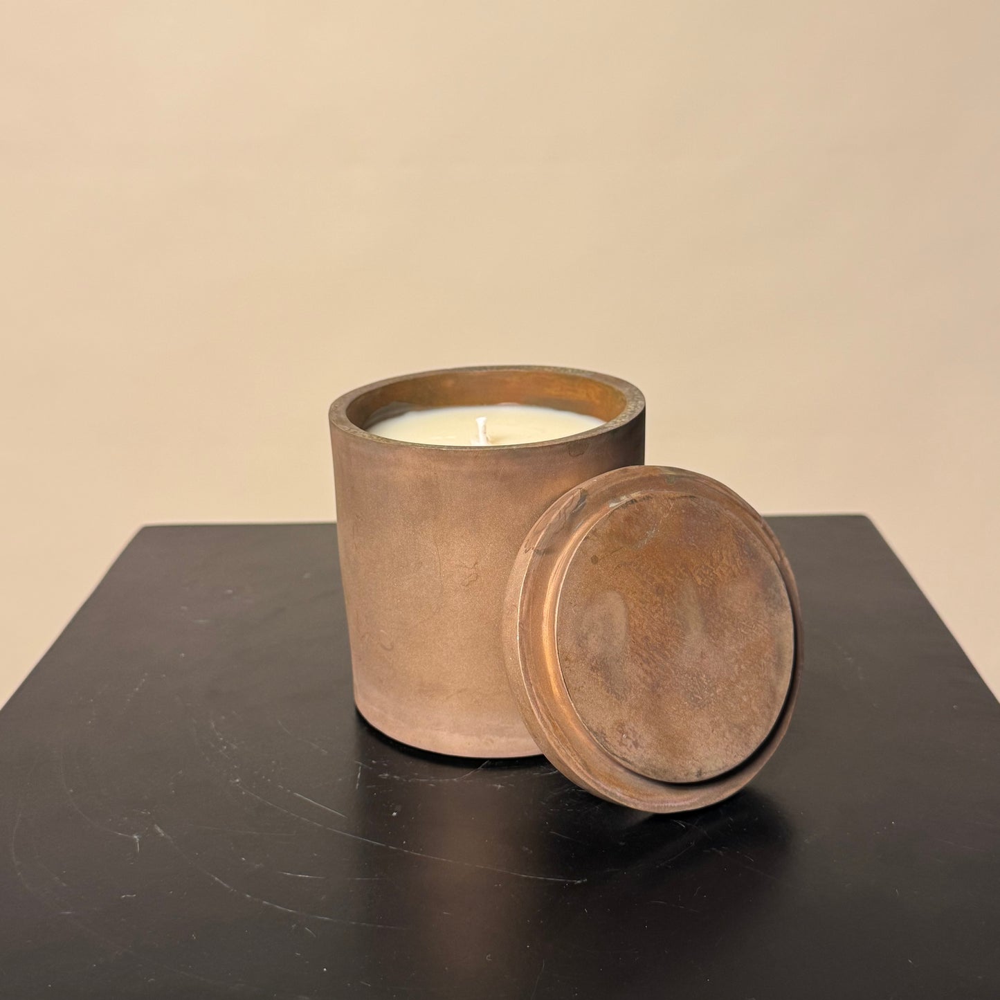 Solid Bronze Gardenia Candle 006