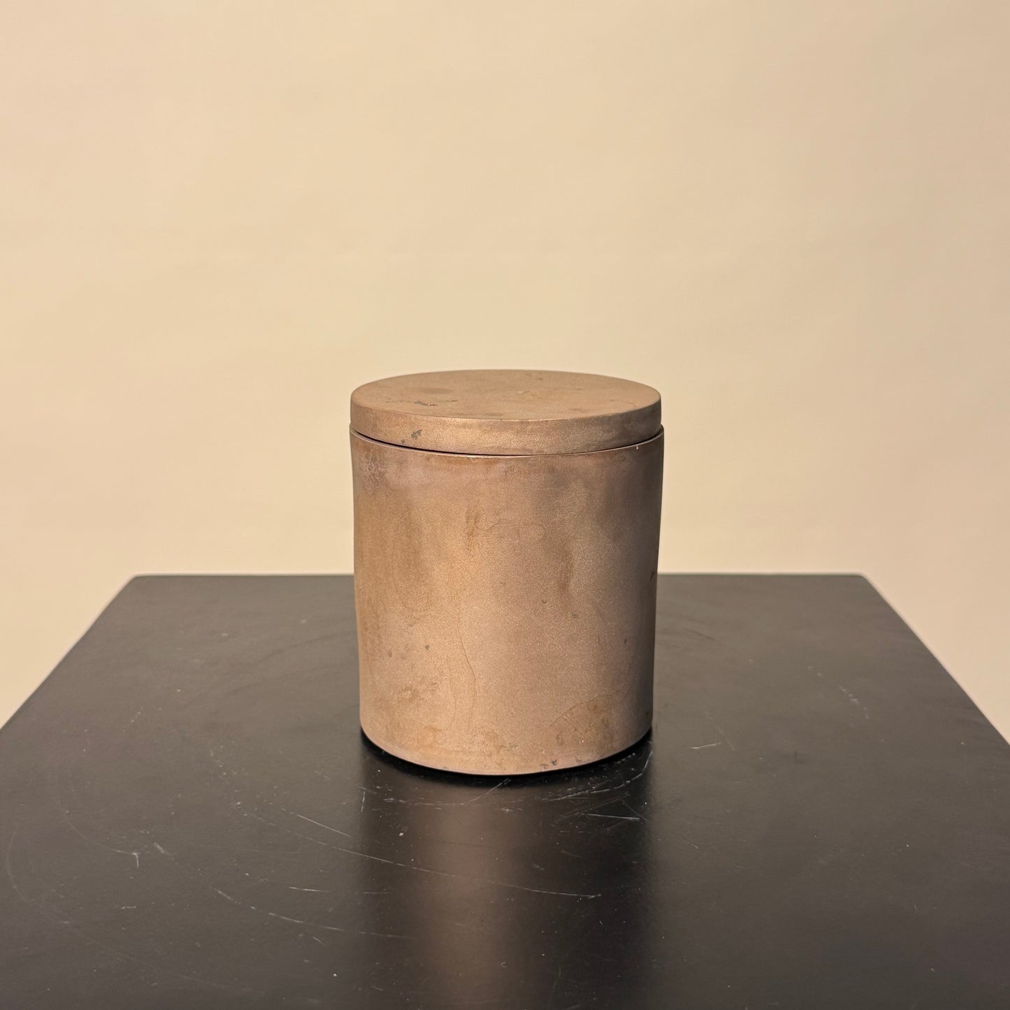 Solid Bronze Gardenia Candle 009