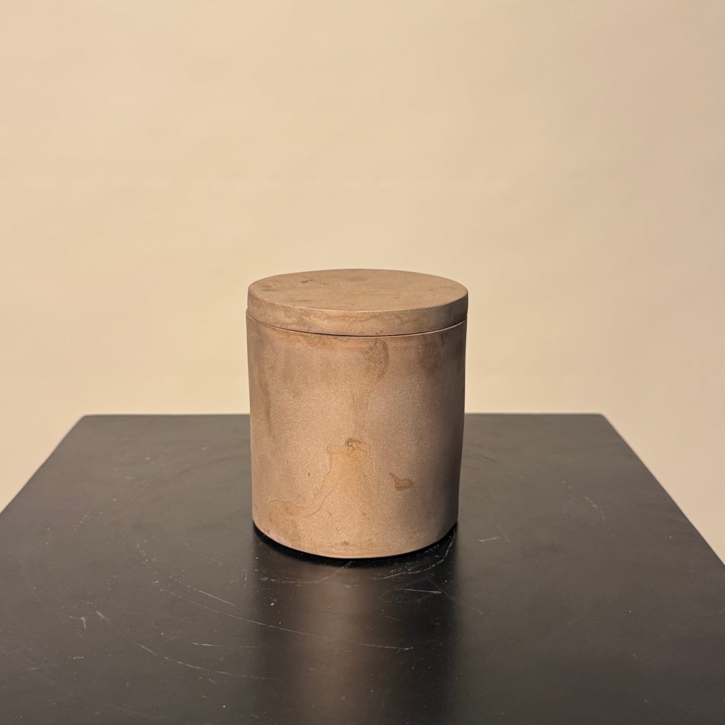 Solid Bronze Gardenia Candle 009