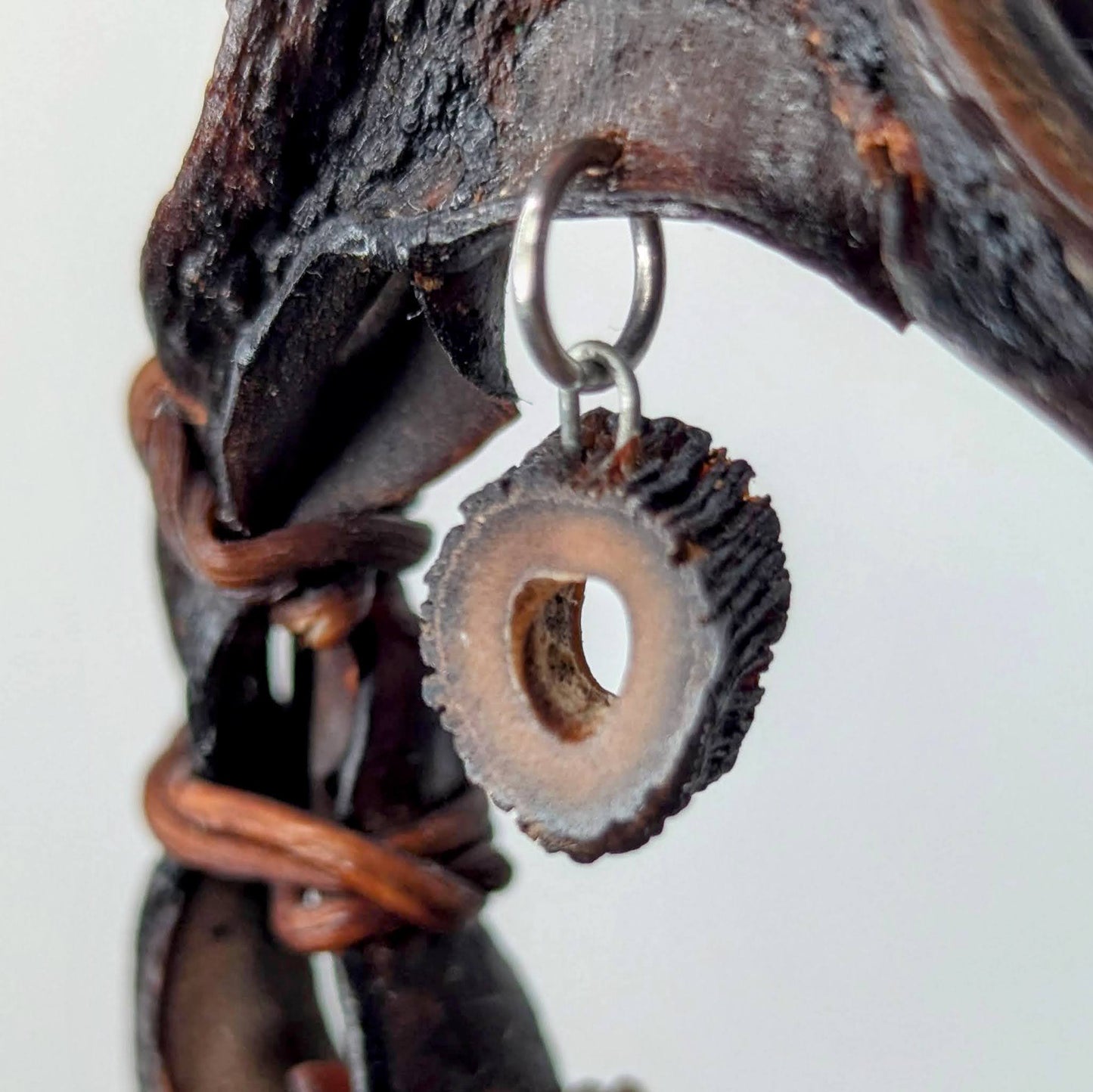 Hand Made Kelp Charm on Leather Necklace