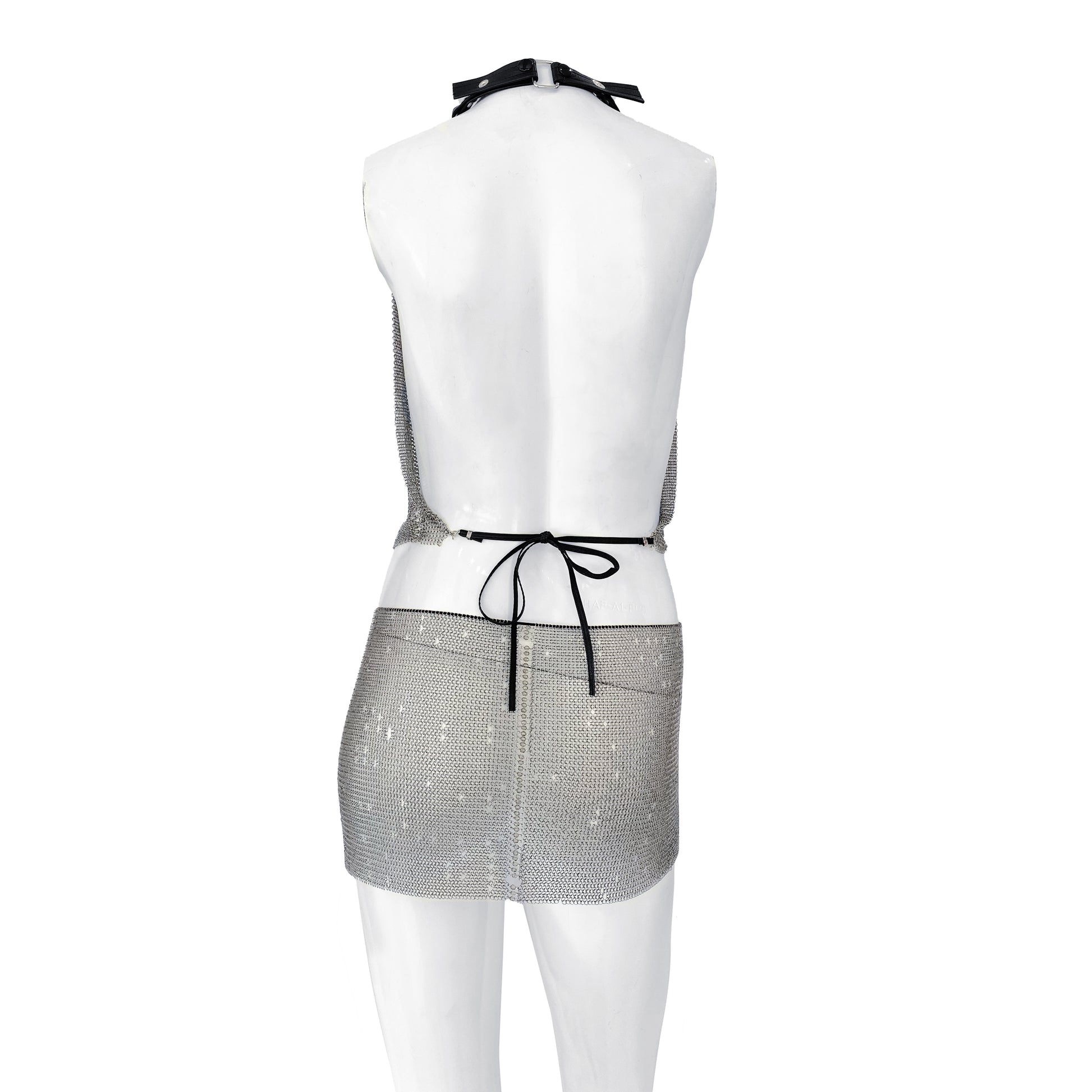silver metal chain dress THE HAYLEY CHAINMAIL DRESS SILVER LEMONLUNAR