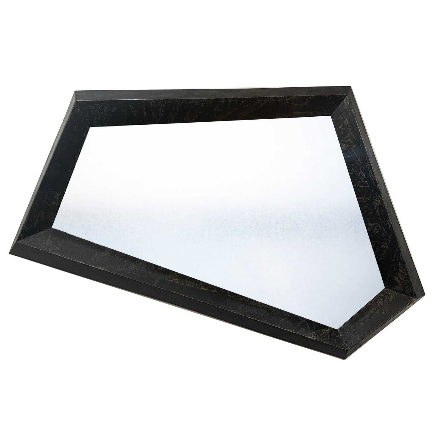 Oversized Metal Frame Geometric Mirror