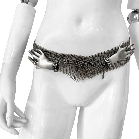 Metal Mesh Hand Detail Belt/Neck Piece By Ferrara