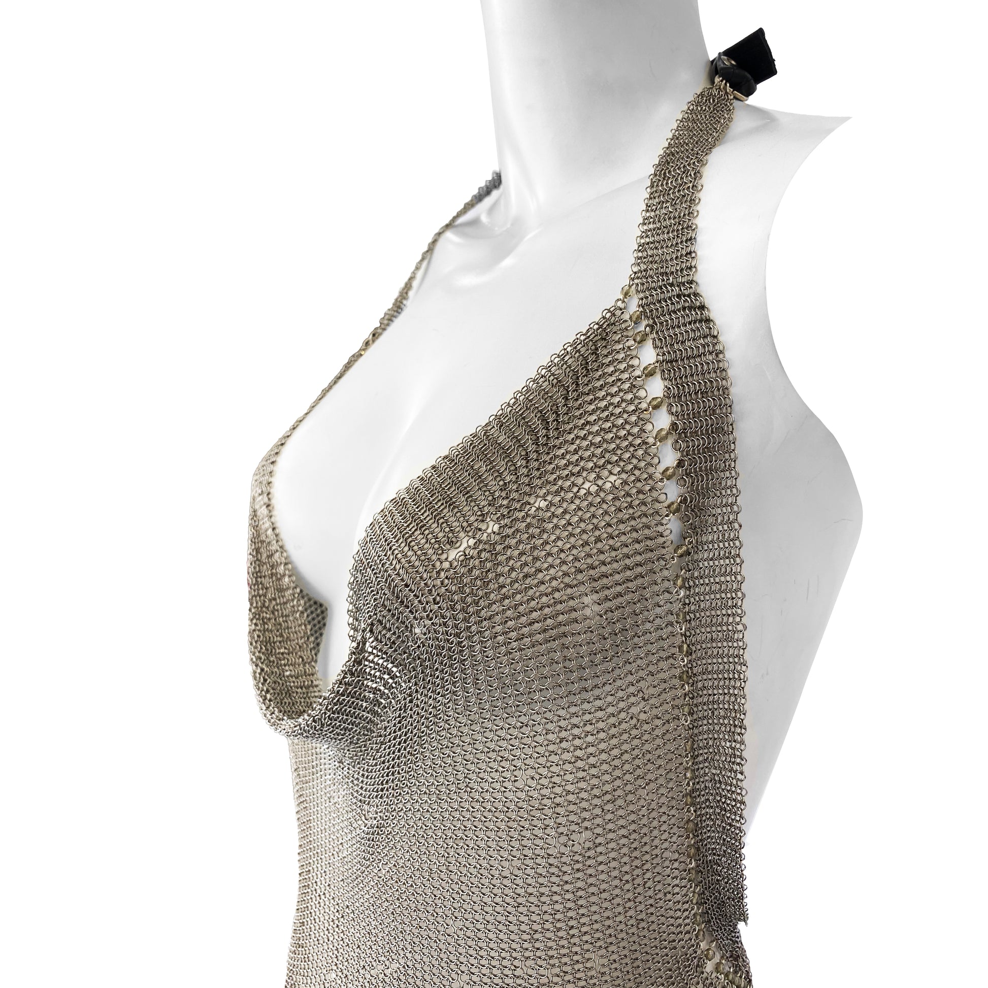 Ferrara Silver Metal Mesh Chain Dress Ferrara Silver Metal Mesh Chain Dress