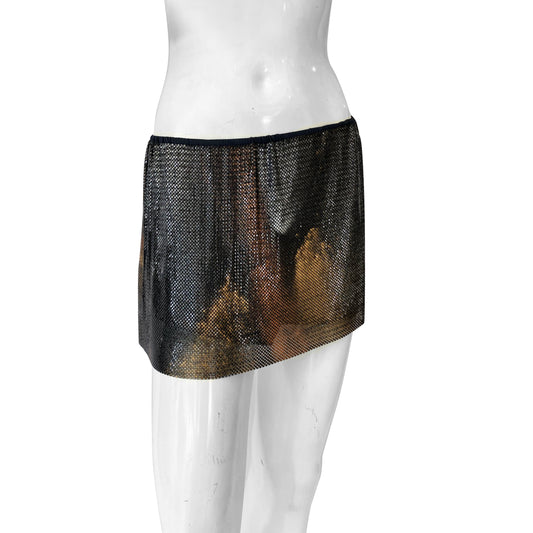 Ferrara Multi-Color Metal Mesh Skirt