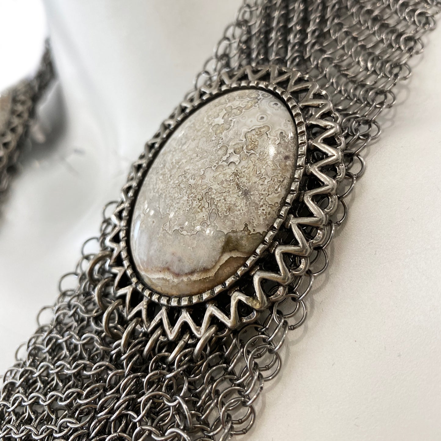 Stone Detail Neckpiece by Ferrara