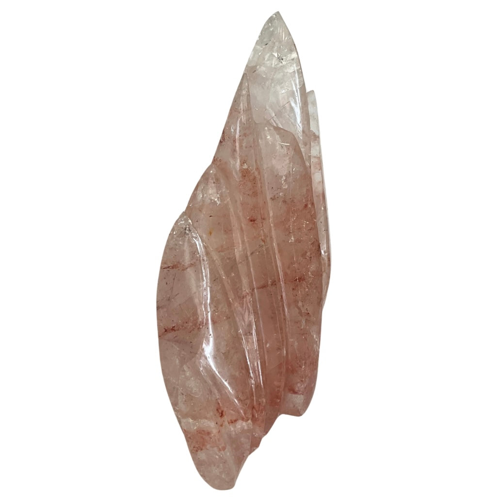 Pink Quartz Crystal with Multiple Spikes