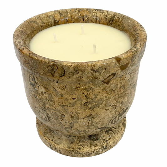 Beige Tones Marble Gardenia Candle