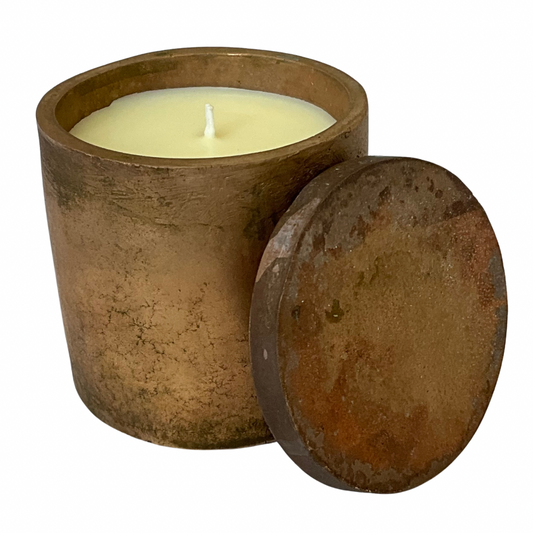 Solid Bronze Gardenia Hand Made Candle #11