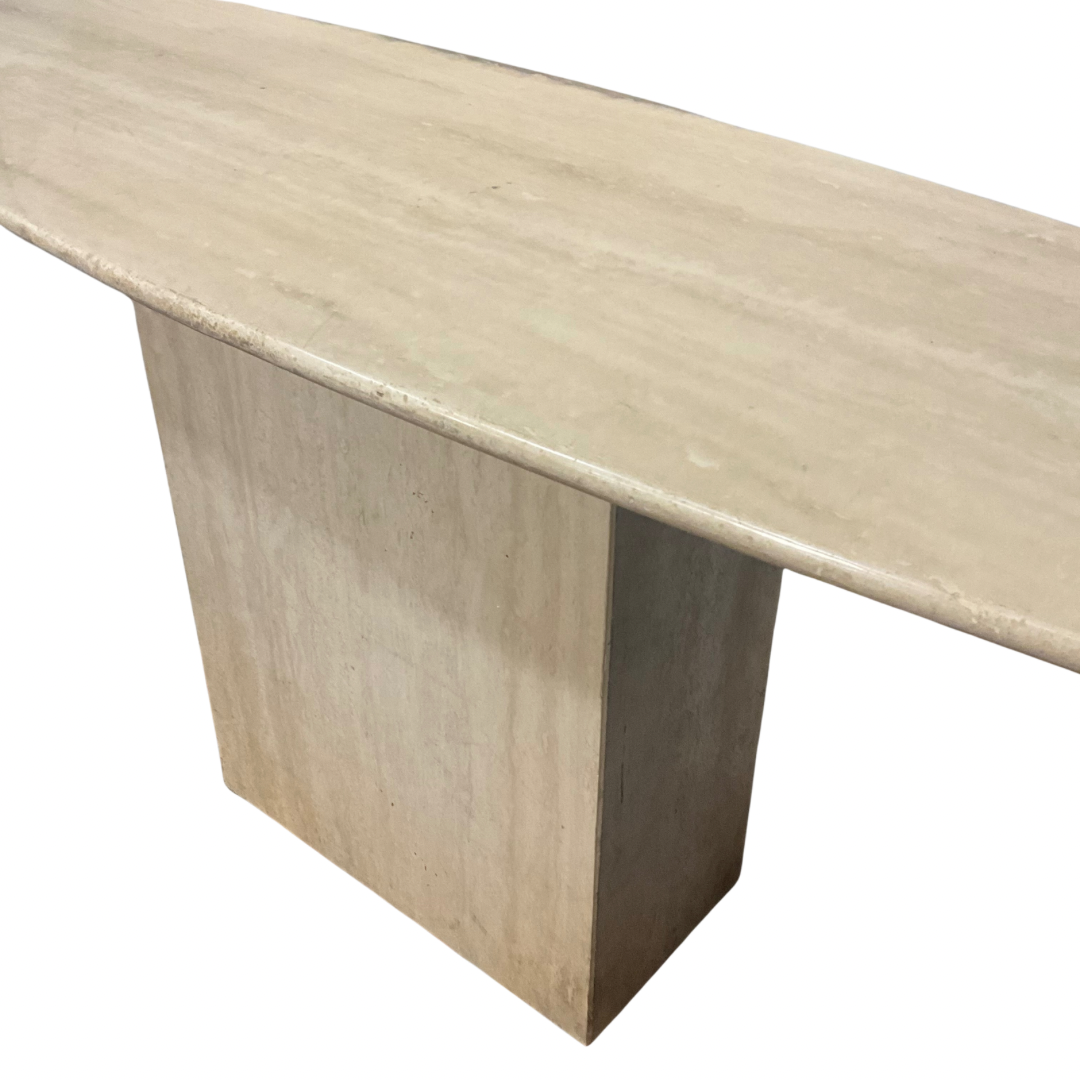 Vintage Travertine Console Table