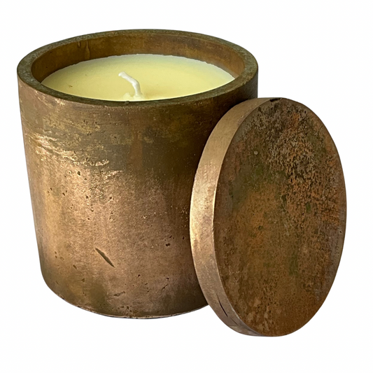 Solid Bronze Gardenia Hand Made Candle #14