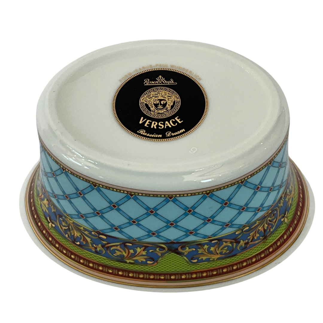Versace X Rosenthal Russian Dream Porcelain Sugar Bowl – CHURCH Versace X Rosenthal Russian Dream Porcelain Sugar Bowl – CHURCH