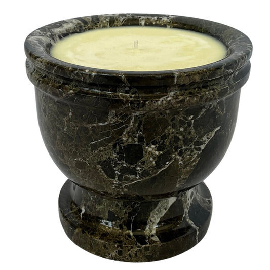 Olive Green Tones Marble Gardenia Candle