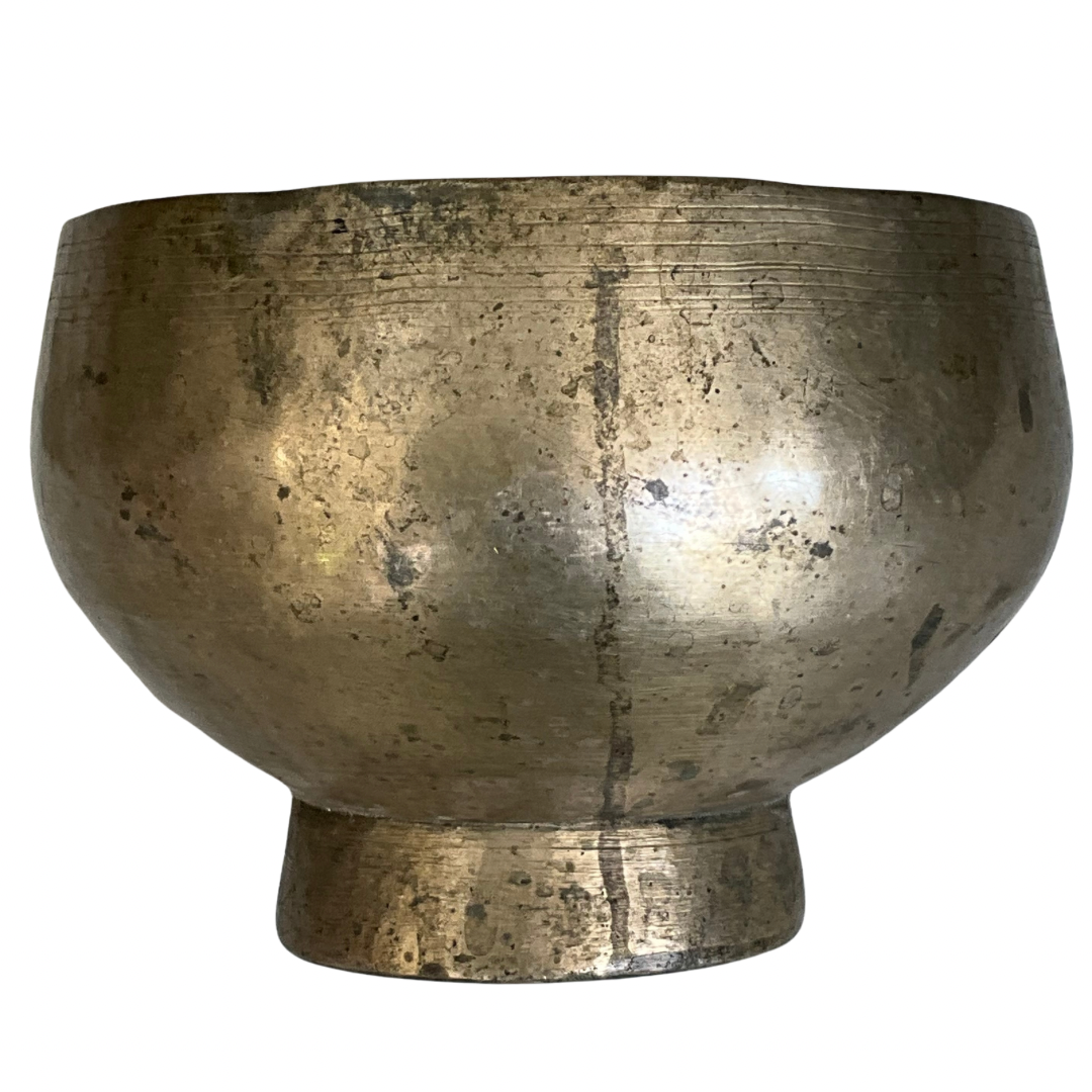 Vintage Brass Sound Bowl Gardenia Candle