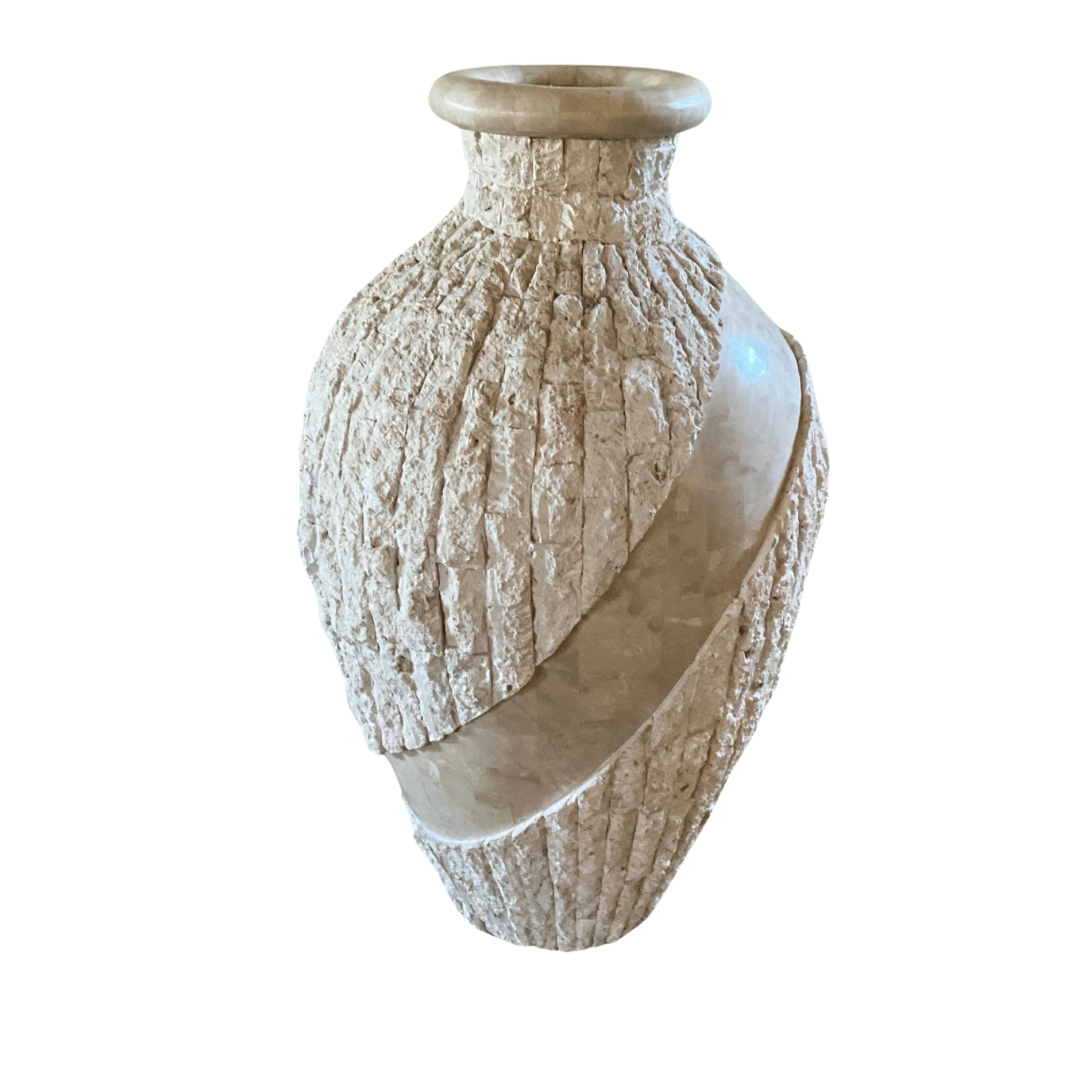 Marquis Collection of Beverly Hills Tessellated Stone Vase