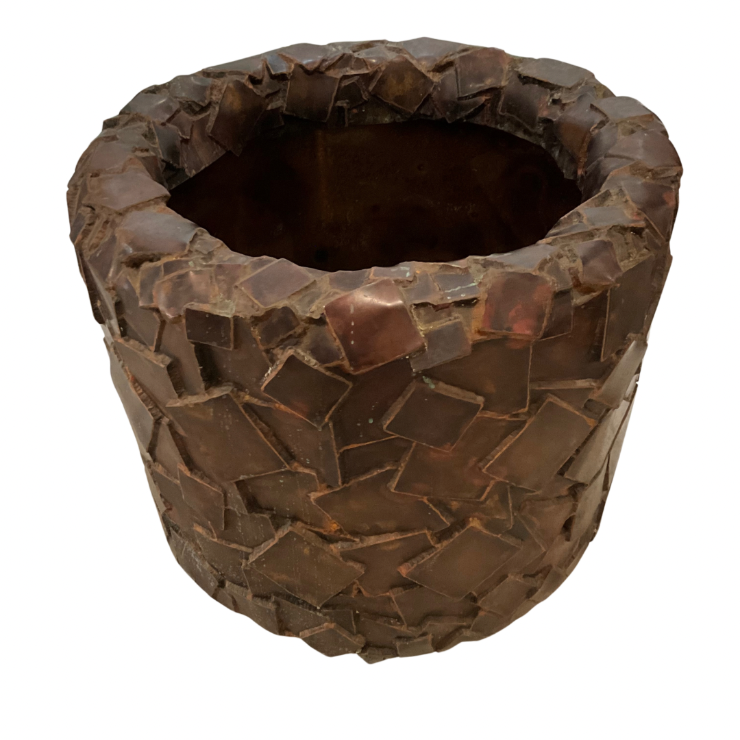 Bronze Patchwork Style Oversized Planter